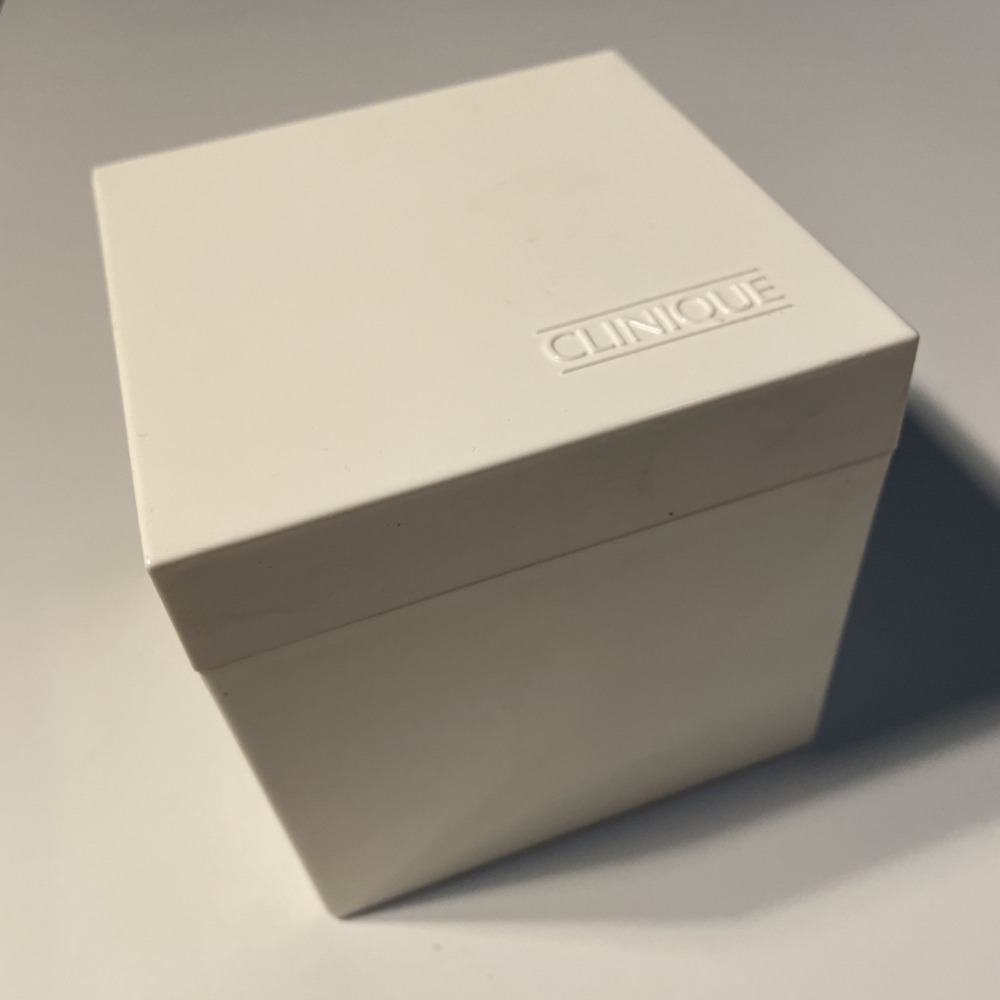 Vintage‎ Clinique Makeup Box Holder White